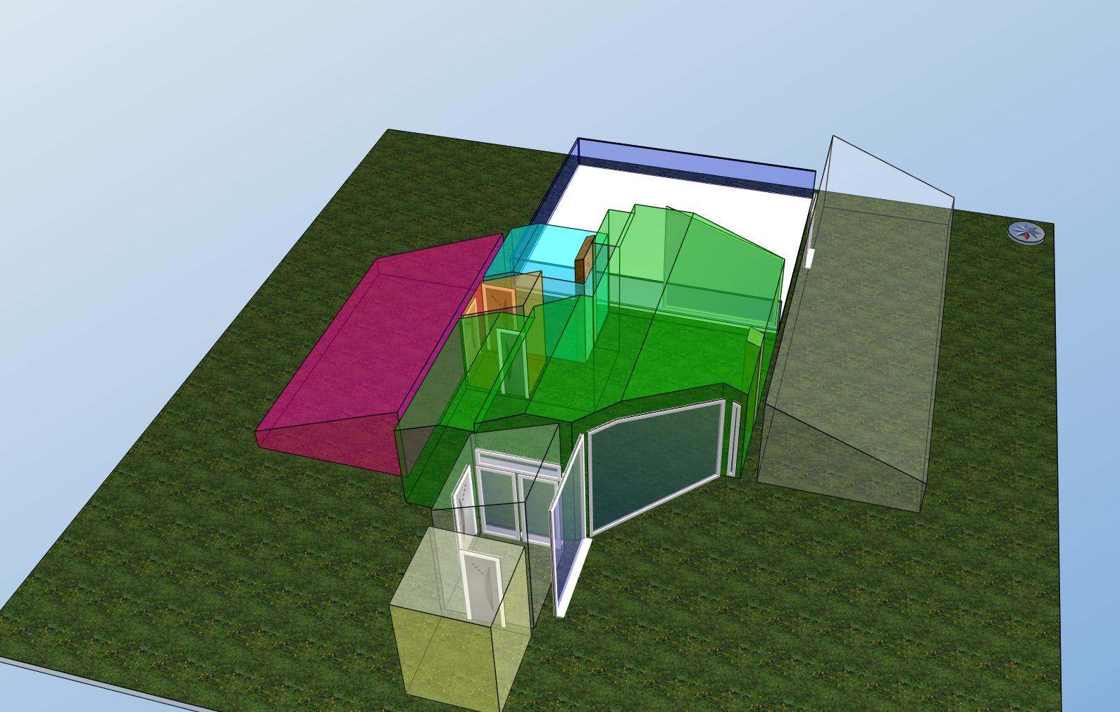 Grundriss der für den Vergleich herangezogenen Wohnung
